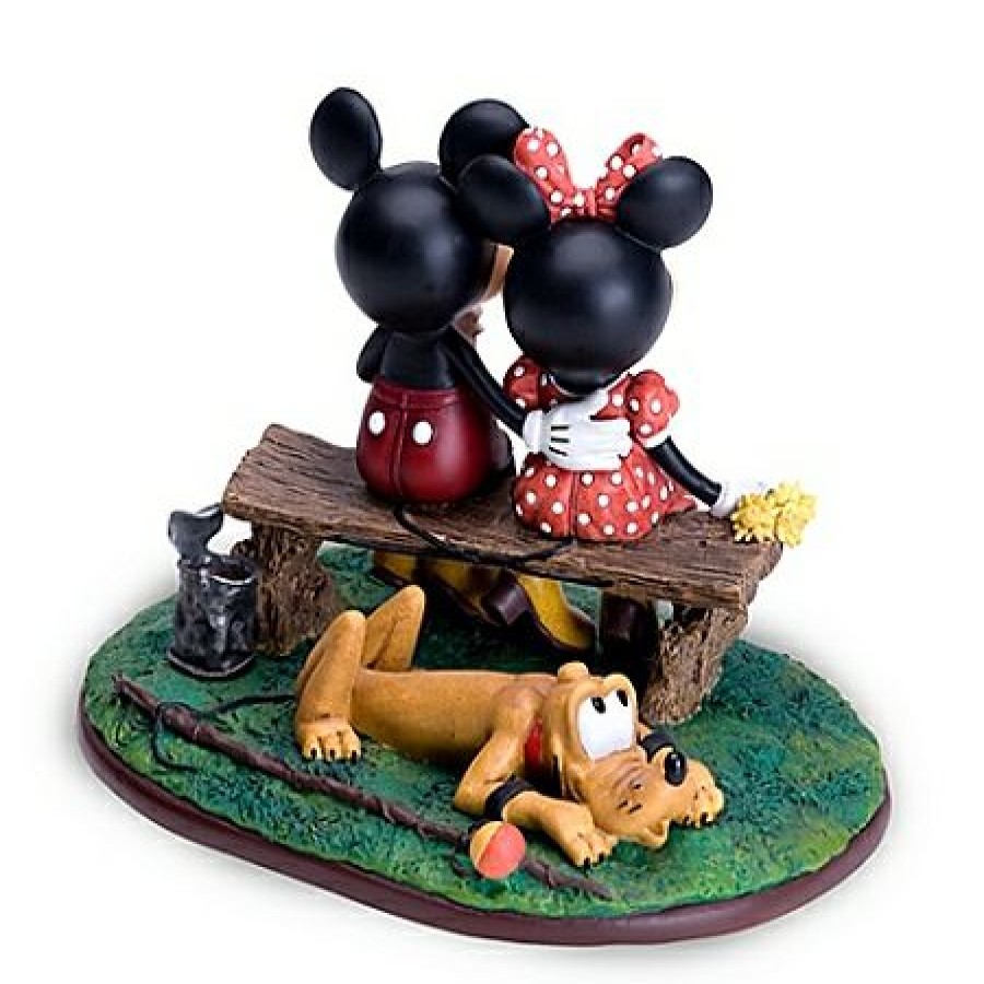 Figures And Collectibles Disney | Discount Sale Disney Mickey Figurine Puppy Love Mickey Mouse And Minnie Mouse