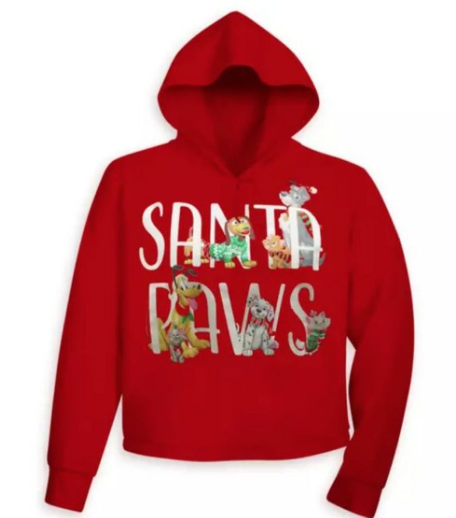 Apparel Disney | Best Choice Disney Hoodie For Adults 2021 Holiday Santa Paws