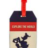 Apparel Disney | New Arrivals Disney Luggage Bag Tag Tag Donald Duck Explore The World