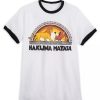 Apparel Disney | Store Disney T-Shirt For Adults The Lion King Hakuna Matata White