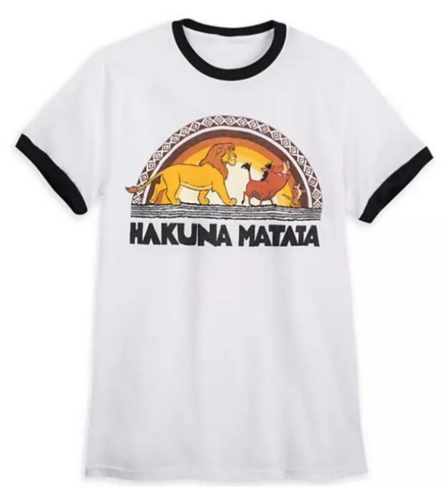 Apparel Disney | Store Disney T-Shirt For Adults The Lion King Hakuna Matata White