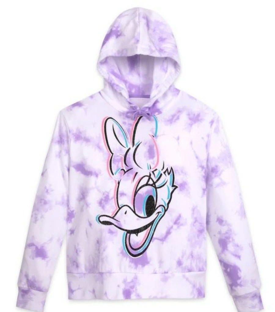 Apparel Disney | Gift Selection Disney Pullover Hoodie For Women Daisy Duck Tie Dye