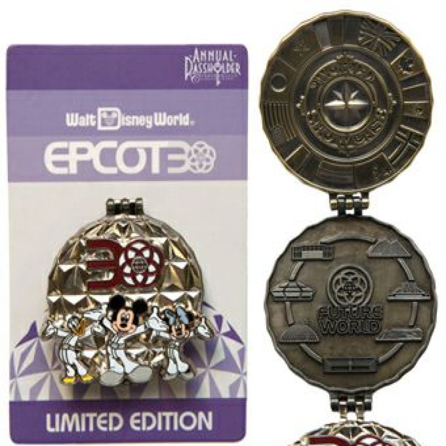 Figures And Collectibles Disney | Classical Disney Epcot Pin 30Th Anniversary Annual Passholder