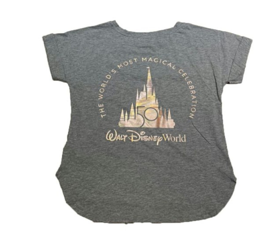 Apparel Disney | Bestsellers Disney Shirt For Women 50Th Most Magical Celebration Rose Gold & Gray