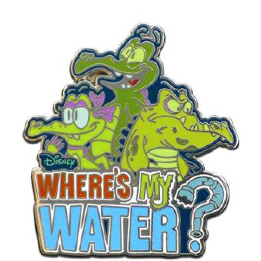 Figures And Collectibles Disney | Discount Store Disney Iphone Pin Where'S My Water Logo