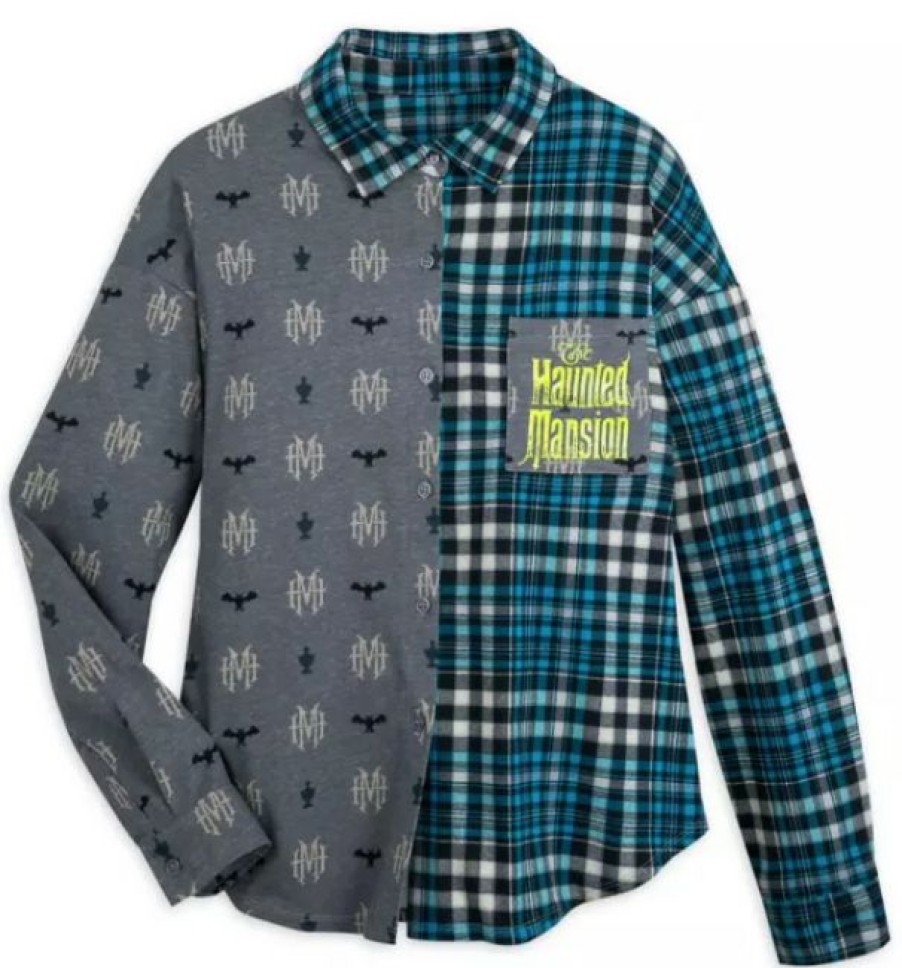 Apparel Disney | Classical Disney Button Up Shirt For Adults -The Haunted Mansion