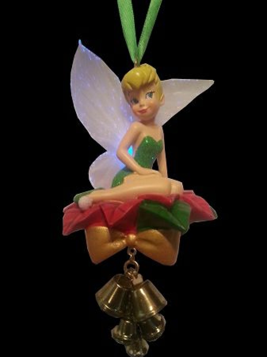 Christmas Ornaments Disney | Crazy Deals Disney Christmas Ornament Tinker Bell On Mistletoe Light Up