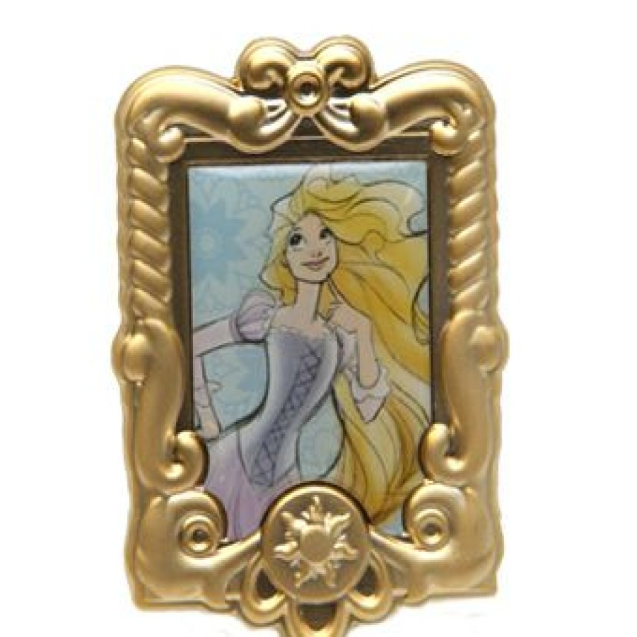 Figures And Collectibles Disney | Discount Sale Disney Princess Pin Rapunzel Watercolor Filigree