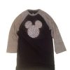 Apparel Disney | Latest Fashion Disney Shirt For Women Mickey Mouse Icon Dotted Raglan Top