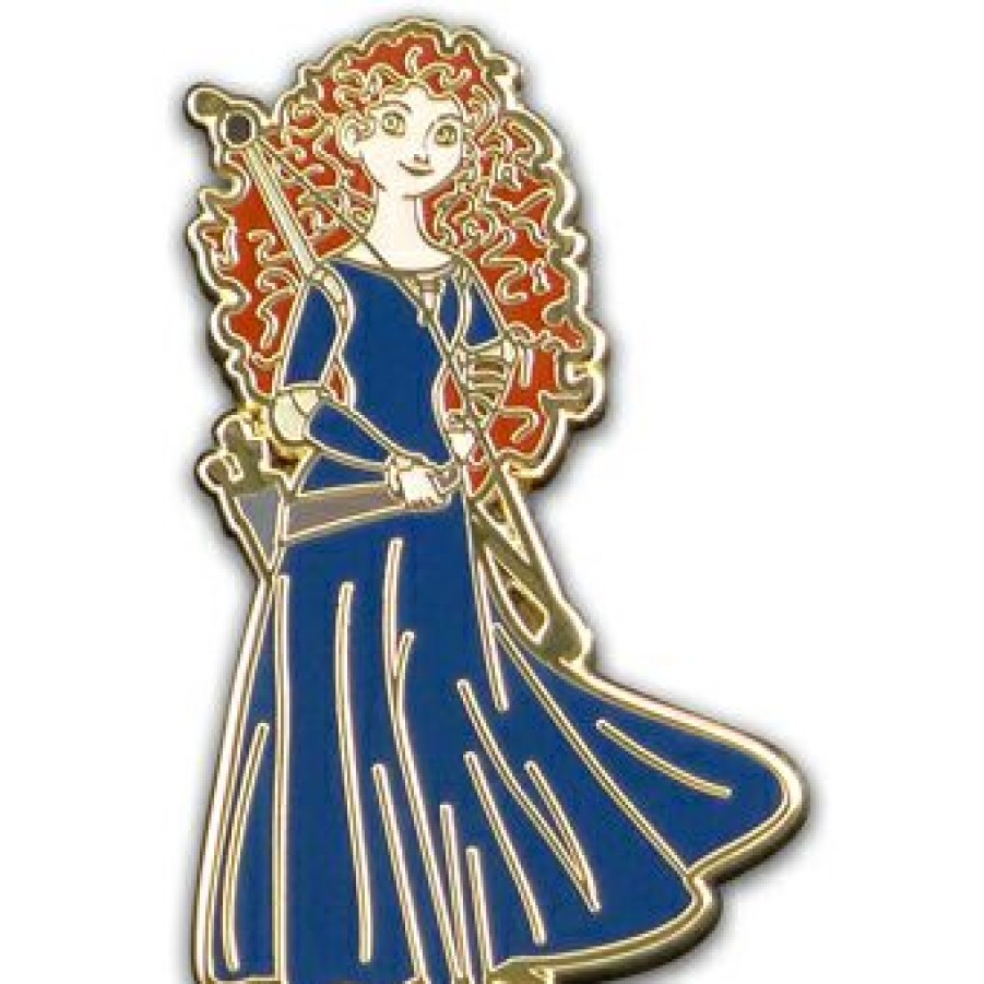 Figures And Collectibles Disney | Classical Disney Pixar'S Brave Pin Merida