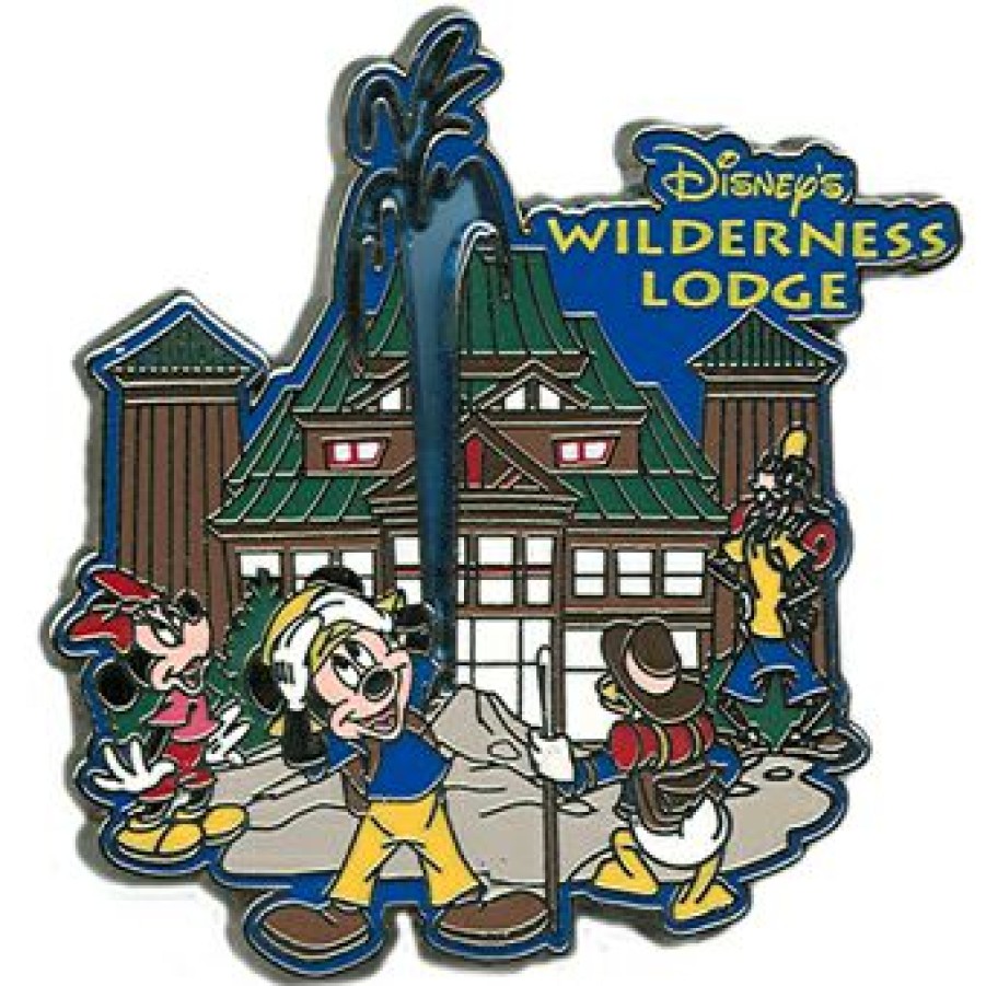 Figures And Collectibles Disney | Discount Sale Disney Wilderness Lodge Pin Mickey Mouse Logo