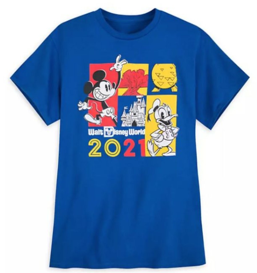 Apparel Disney | Online Discount Disney Adult T-Shirt 2021 Mickey & Donald Walt Disney World