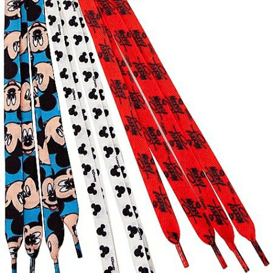 Apparel Disney | Free Delivery Disney Shoelaces Mickey Mouse 3-Pack