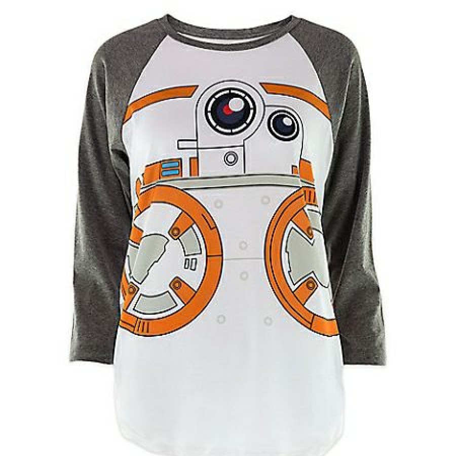 Apparel Disney | Official Disney Shirt For Women Bb-8 Raglan Baseball Tee The Force Awakens