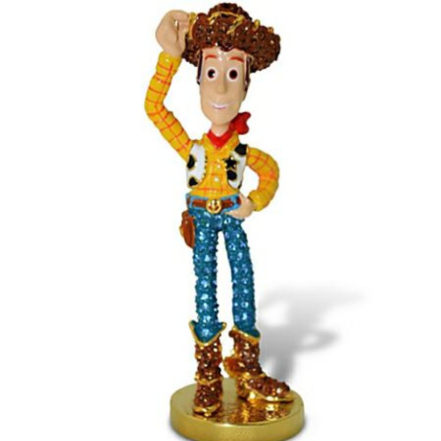 Figures And Collectibles Disney | Official Disney Arribas Figurine Toy Story Woody Jeweled