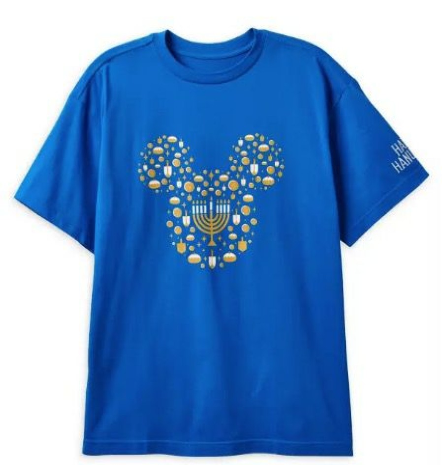 Apparel Disney | Online Discount Disney Adults Shirt Mickey Mouse Icon Hanukkah