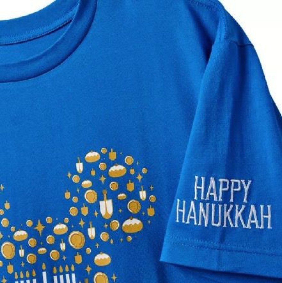 Apparel Disney | Online Discount Disney Adults Shirt Mickey Mouse Icon Hanukkah