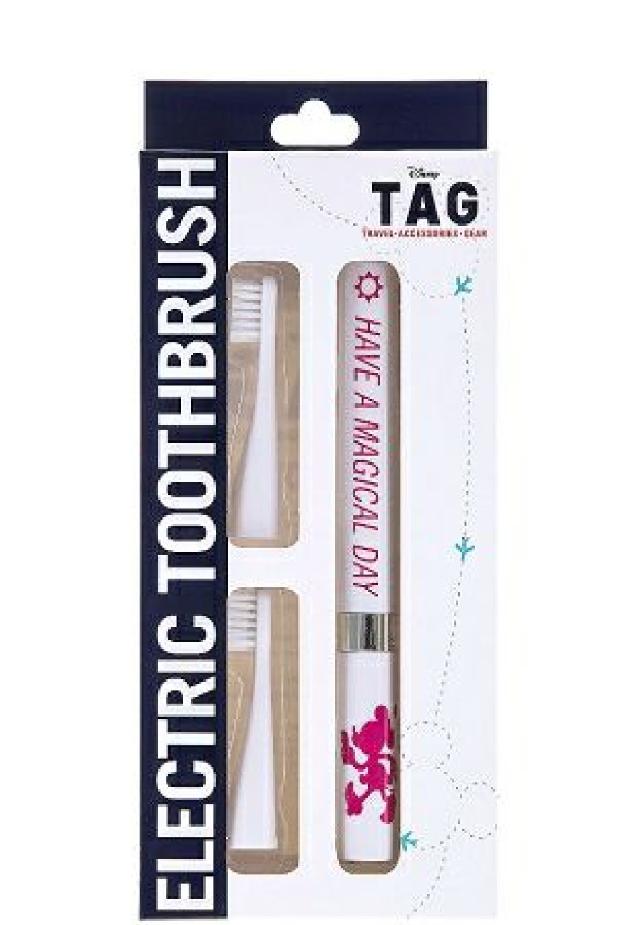 Apparel Disney | Exclusive Design Disney Travel Electric Toothbrush Tag Minnie Mouse White