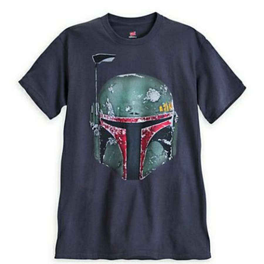 Apparel Disney | Clearance Sale Disney Shirt For Adults Star Wars Boba Fett Helmet Tee