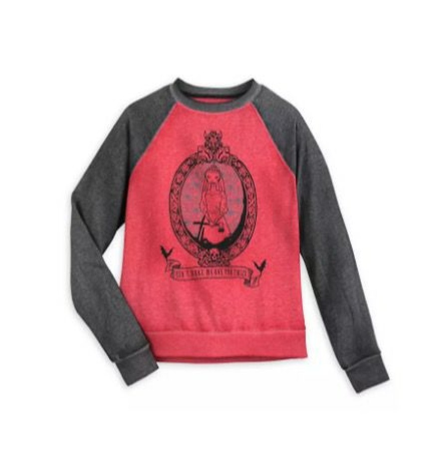 Apparel Disney | Gift Selection Disney Sweatshirt For Women The Haunted Mansion Raglan Red