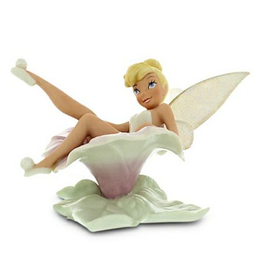 Figures And Collectibles Disney | Official Disney Lenox Figurine Tinker Bell Flowery Frolic