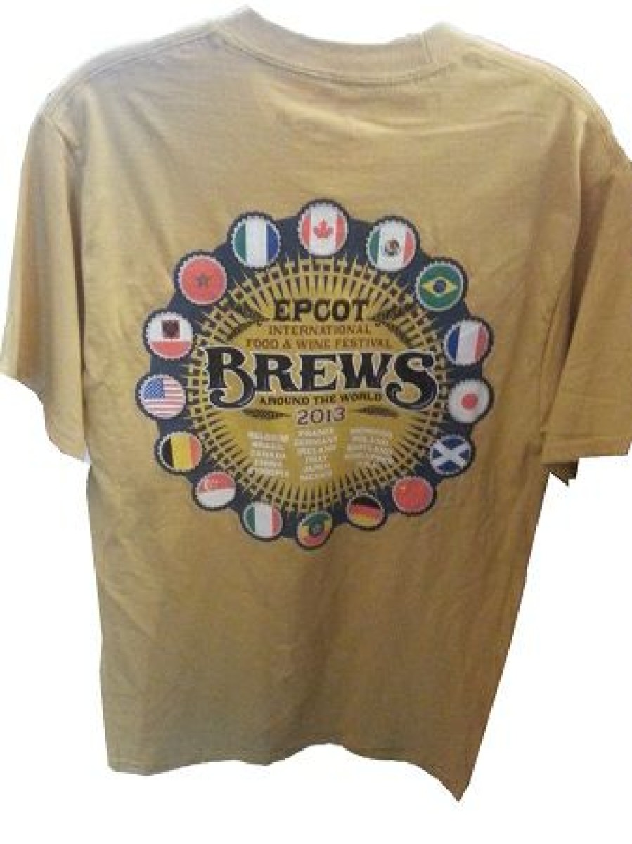 Apparel Disney | Gift Selection Disney Mens Shirt Food & Wine Festival 2013 Brews Around The World