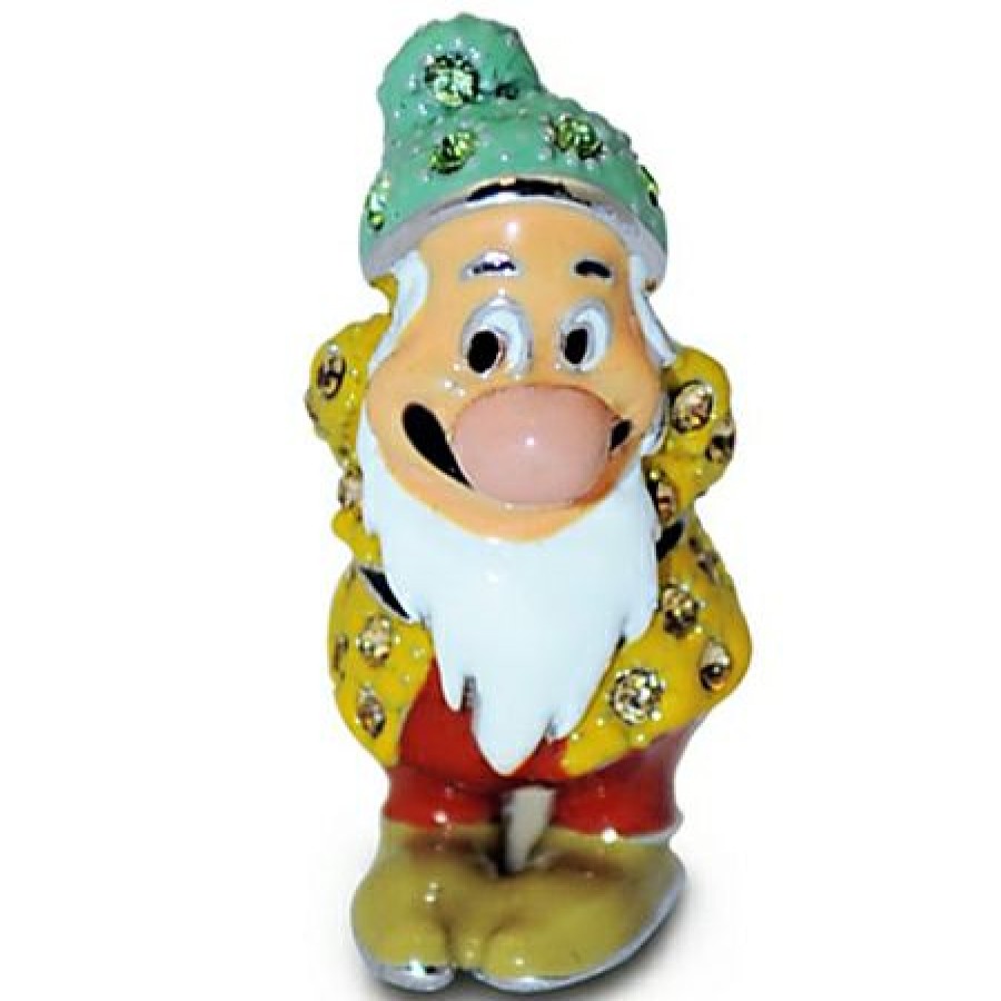 Figures And Collectibles Disney | Top Selling Disney Arribas Figurine Bashful Dwarf Jeweled Mini