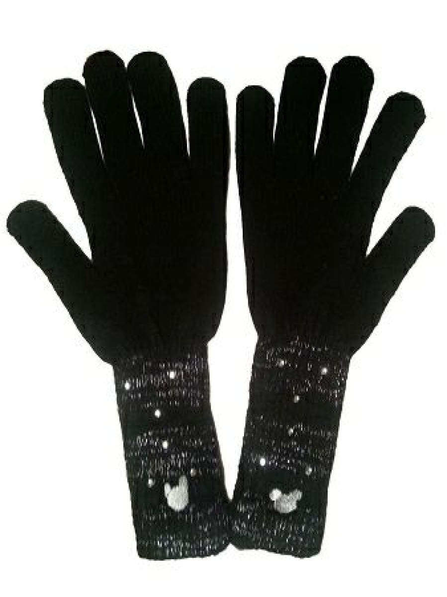 Apparel Disney | Premium Disney Gloves For Women Mickey Mouse Winter Gloves Black